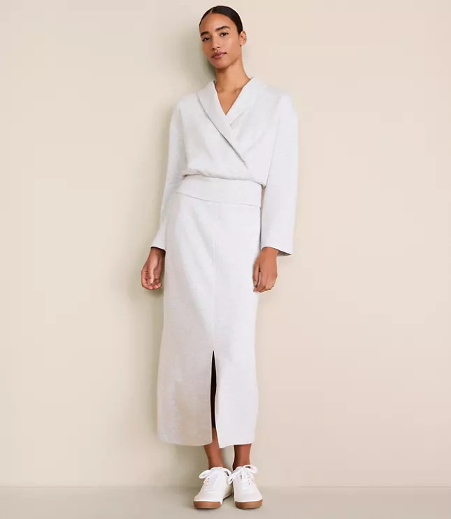 Lou & Grey Heathered Scubasoft Maxi Skirt | LOFT