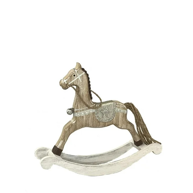 Wooden Rocking Horse Figurine | Walmart (US)