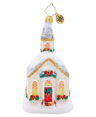 Christopher Radko Snowy Sanctuary Ornament - Macy's | Macy's