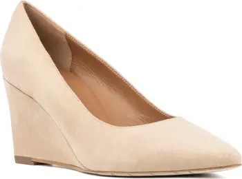 Aquatalia Posie Water Repellent Pointed Toe Wedge Pump (Women) | Nordstrom | Nordstrom