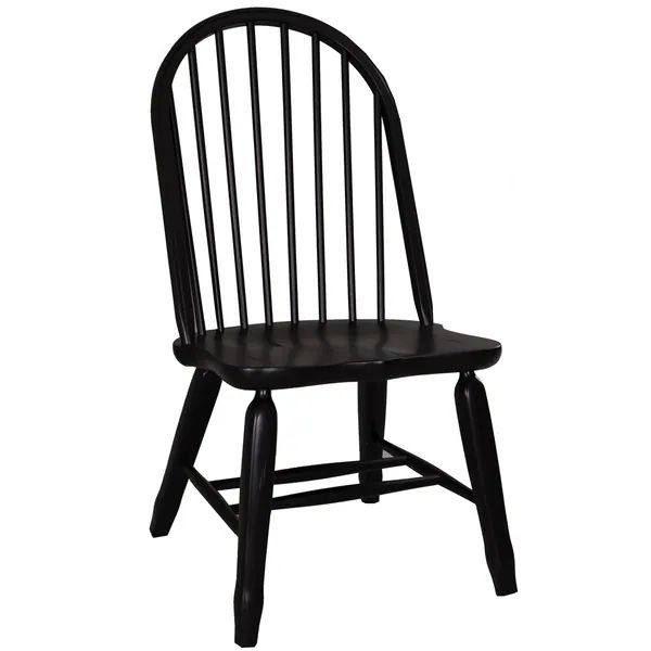 Treasures Rustic Black Bow Back Dining Chair | Bed Bath & Beyond