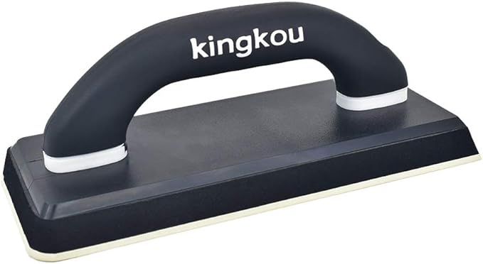 Kingkou Rubber Grout Float 4" x 9-1/2" Gum Rubber with Soft Grip Handle Black - 1Pack | Amazon (US)
