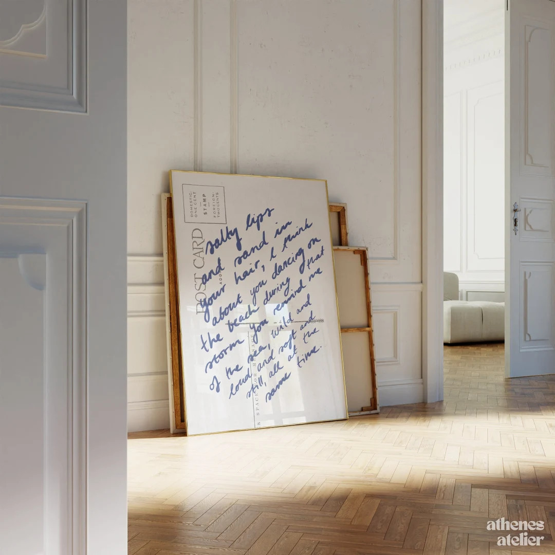 Coastal Love Letter Coastal Granddaughter, Coastal Aesthetic Art Coastal Grandma Wall Prints, Oce... | Etsy (US)