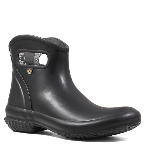 BOGS Patch Ankle Boot Solid Women's Boot, 11 B(M) US, Black | Amazon (US)