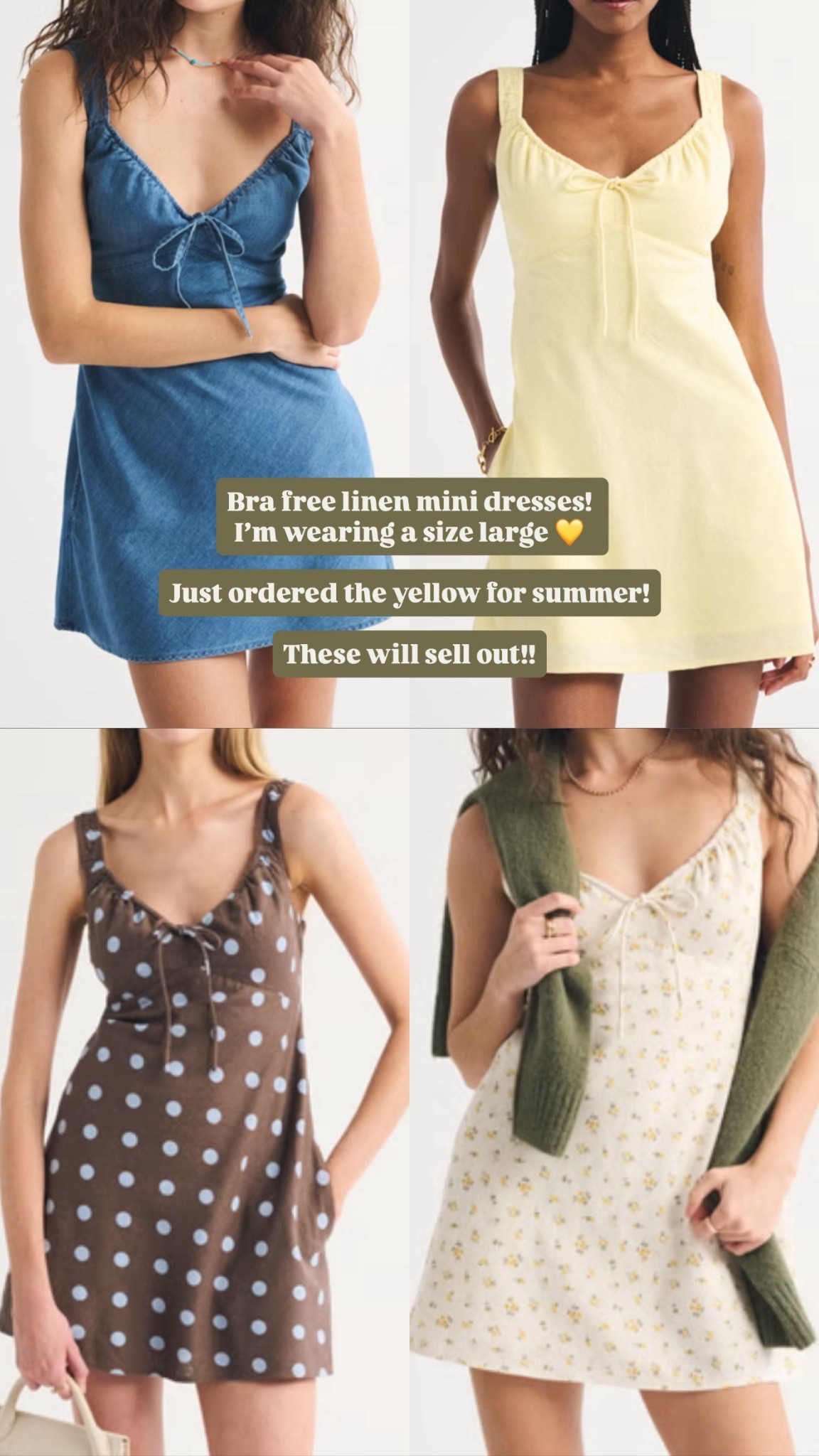 Bra free dresses! 

#LTKspring #LTKsummer #LTKdresses