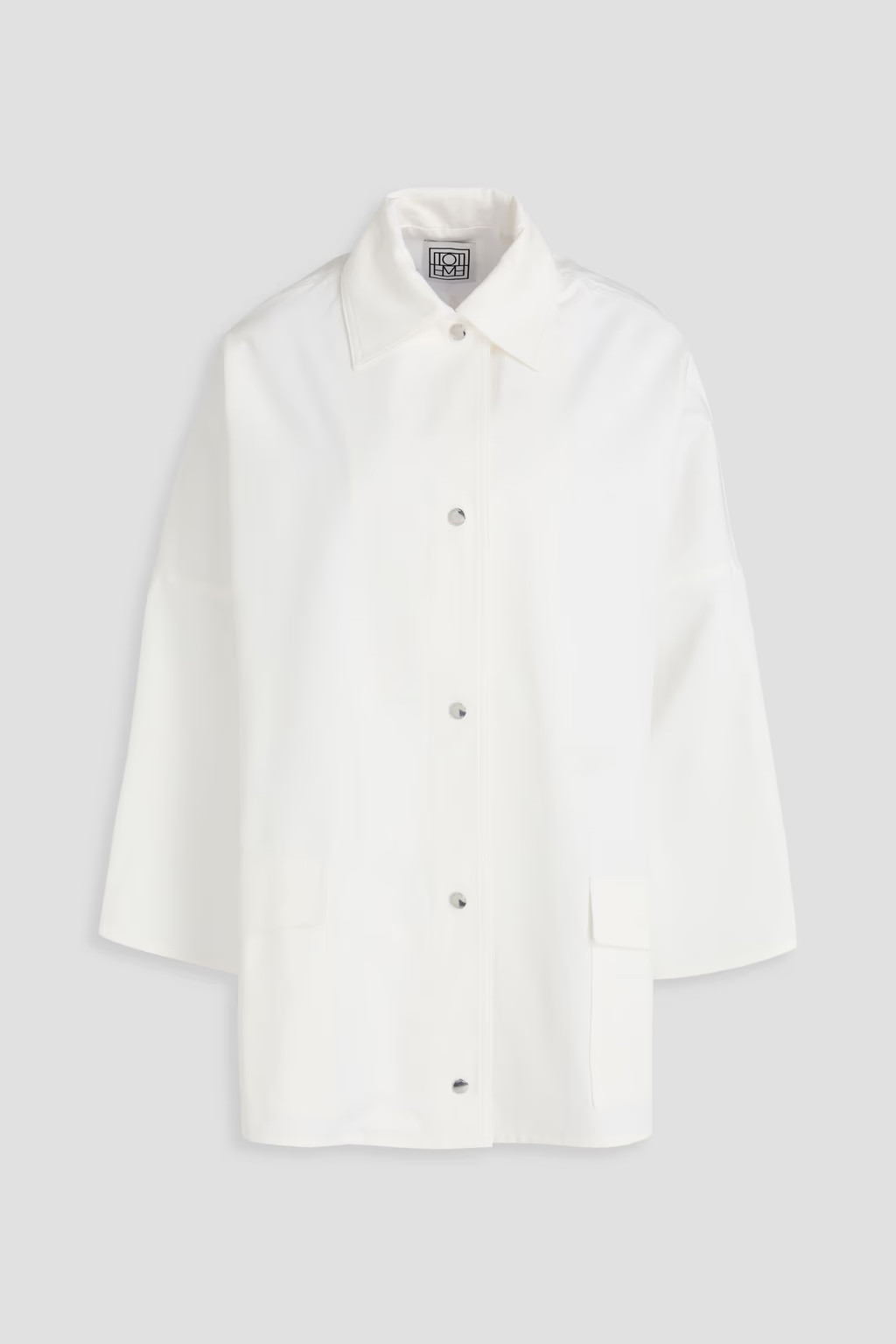 Oversized cotton-twill shirt jacket | The Outnet (US and CA)