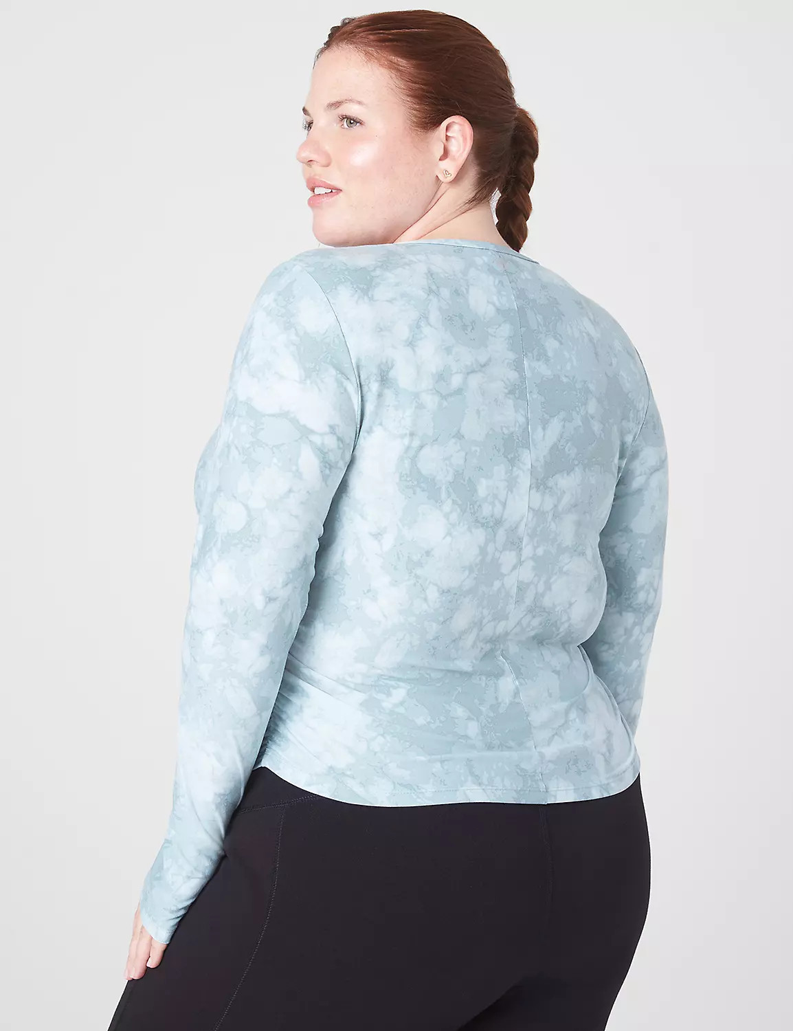 LIVI Soft Ruched-Side Cropped Top | LaneBryant | Lane Bryant (US)