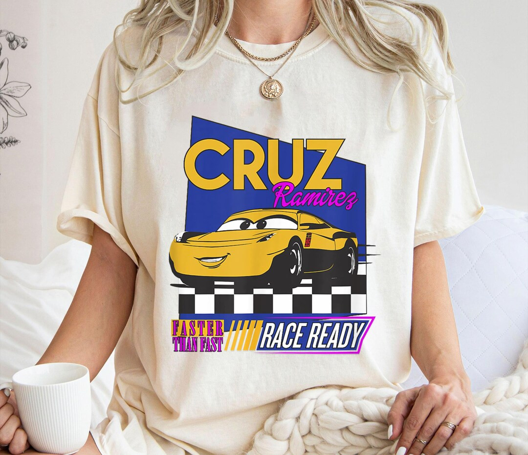 Cruz Ramirez Retro Faster Than Fast Shirt, Cars Movie T-shirt, Racer Tee, Disney Family Vacation,... | Etsy (US)