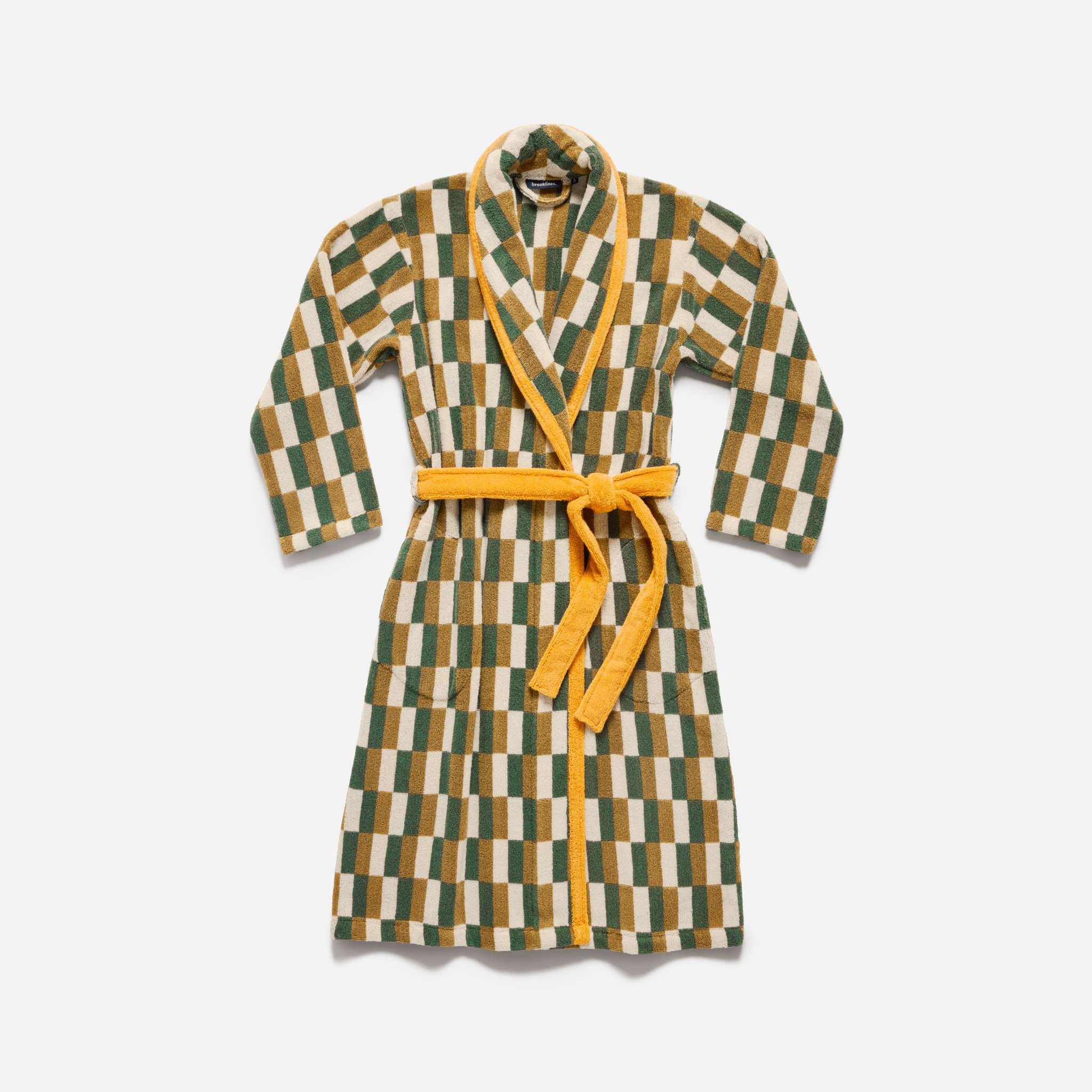 Brooklinen Super-Plush Robe - Goldenrod size Small | Brooklinen