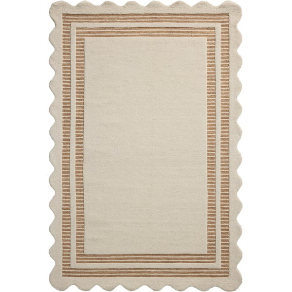 Scottie SCO-01 Ivory/Rust Wool Hand-Tufted Area Rug | Rugs Direct