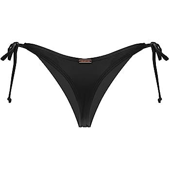 Amazon.com: RELLECIGA Women's Black Tie-Side Thong Bikini Bottom Size Small : Clothing, Shoes & Jewe | Amazon (US)