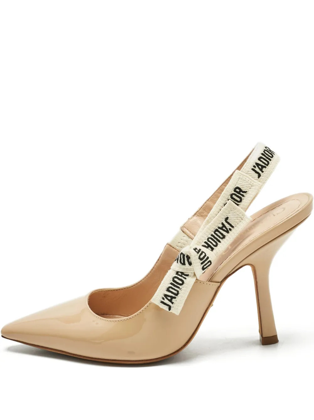 Christian Dior Pre-Owned J'adior patent-leather pumps - Neutrals | Farfetch Global