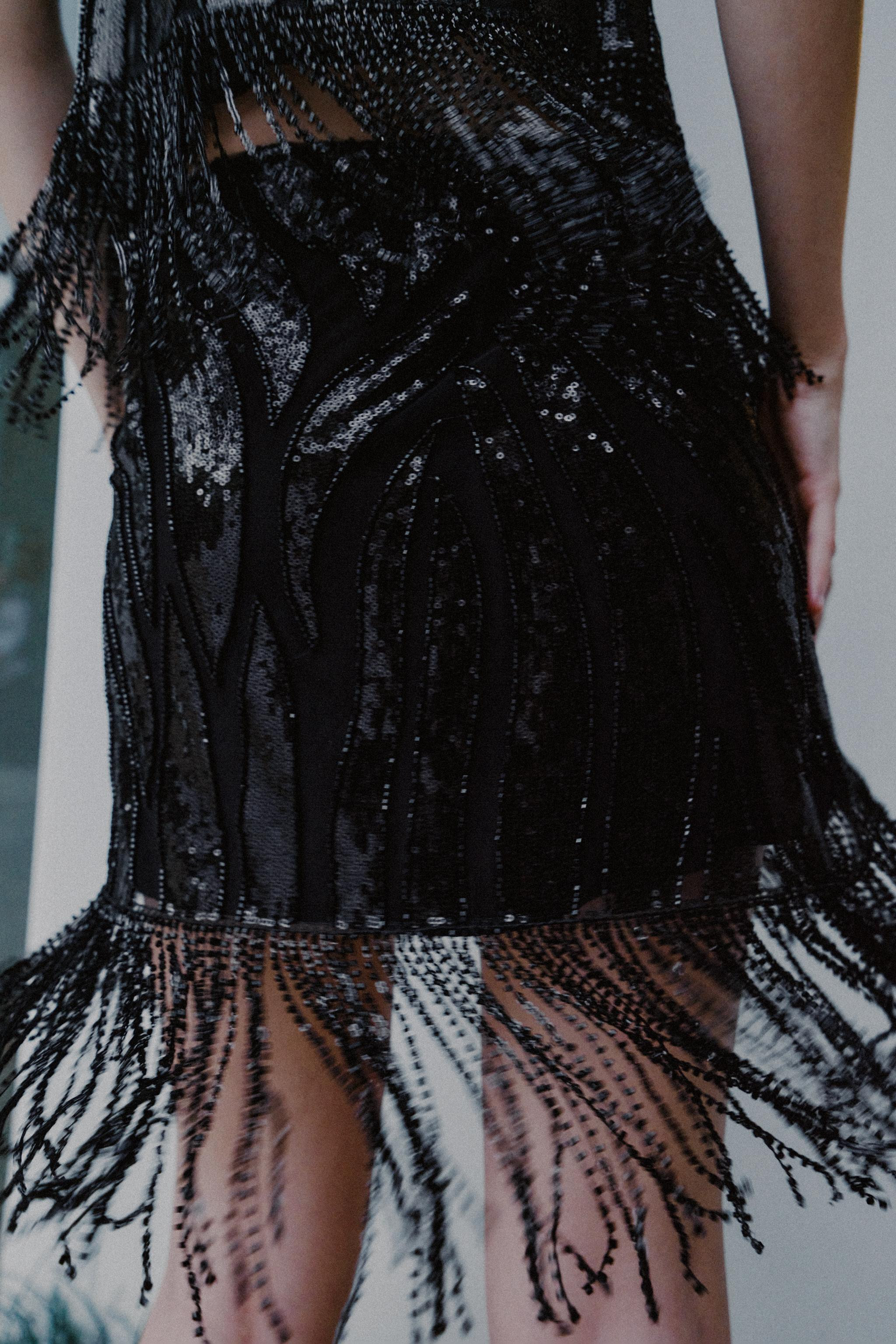 FRINGED SEQUIN SKIRT | Zara US