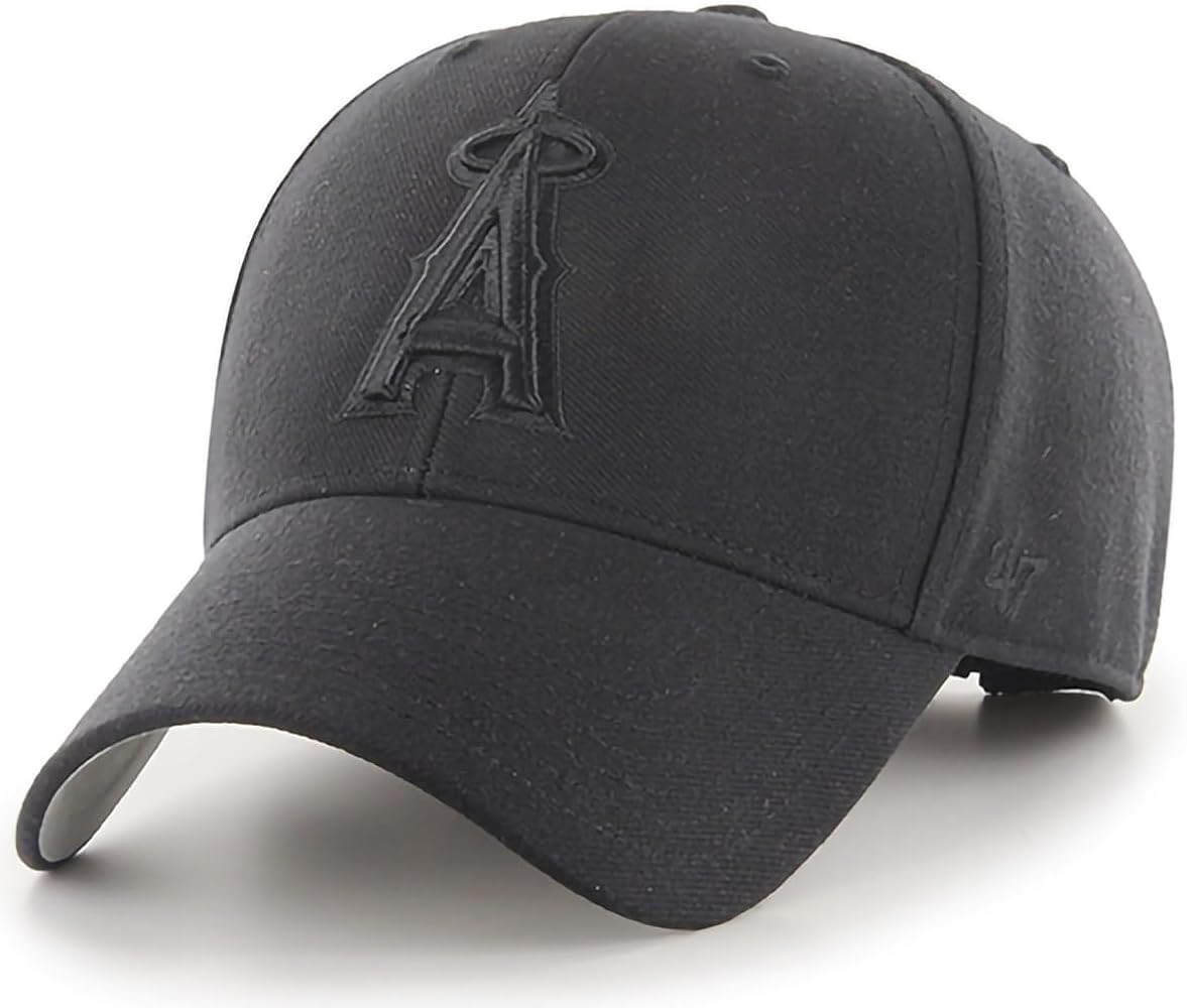 47 MLB Blackout Primary Logo MVP Adjustable Structure Hat, Adult One Size Fits All | Amazon (US)