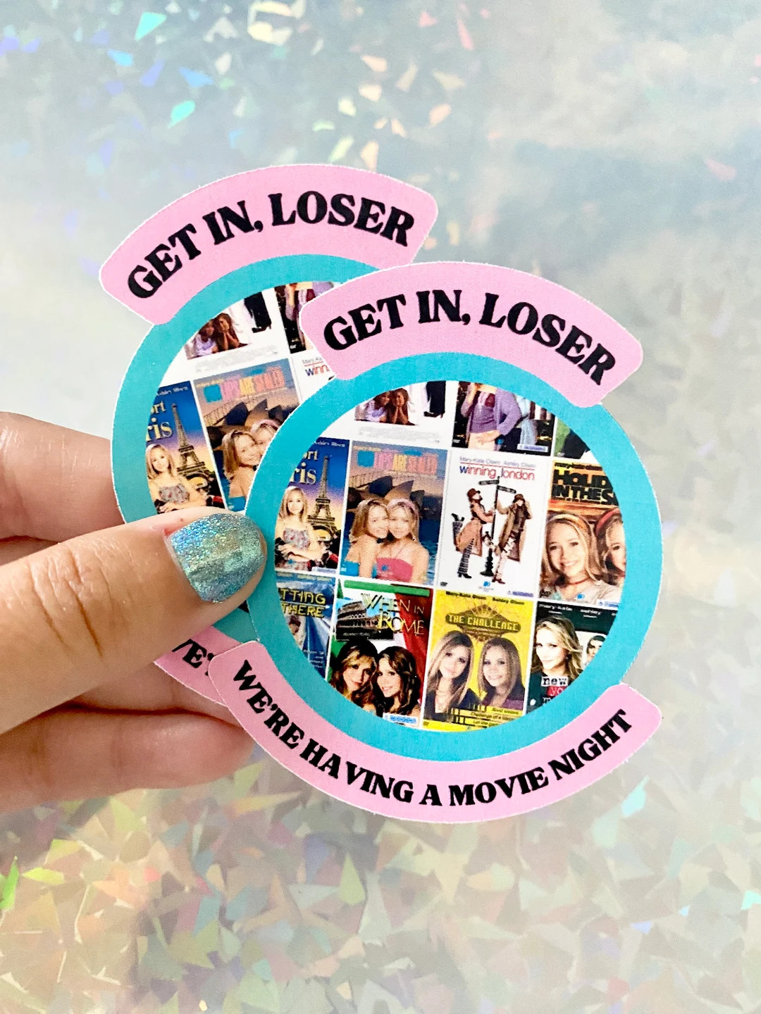 90s Nostalgia Mary Kate and Ashley Olsen Vinyl Sticker Movies Cute Funny Decal Gift Valentine's D... | Etsy (US)