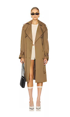 Bardot Halle Trench Coat in Khaki from Revolve.com | Revolve Clothing (Global)