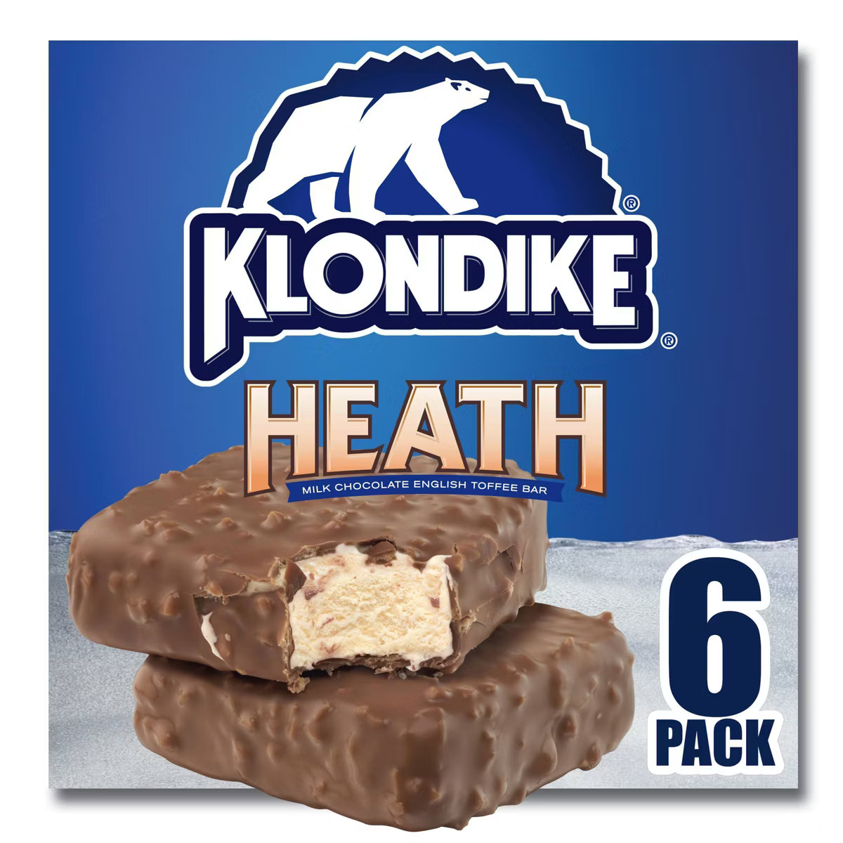 Klondike Heath Vanilla Bars Frozen Dairy Dessert - 6pk | Target
