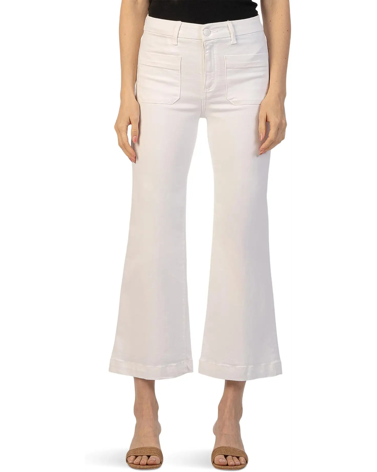 KUT from the Kloth Meg High Rise Wide Leg With Patch Packets | Zappos