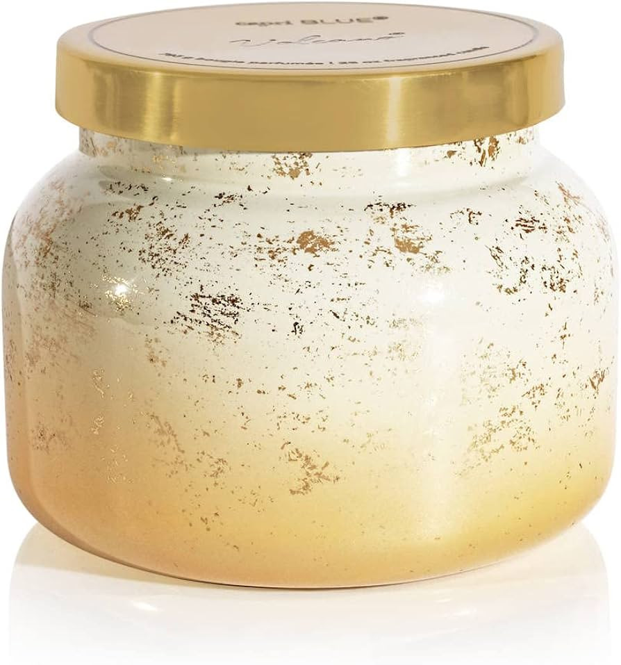 Capri Blue Glimmer Oversized Jar Candle - Volcano Scented Candle with Ombre Glass Candle Holder -... | Amazon (US)
