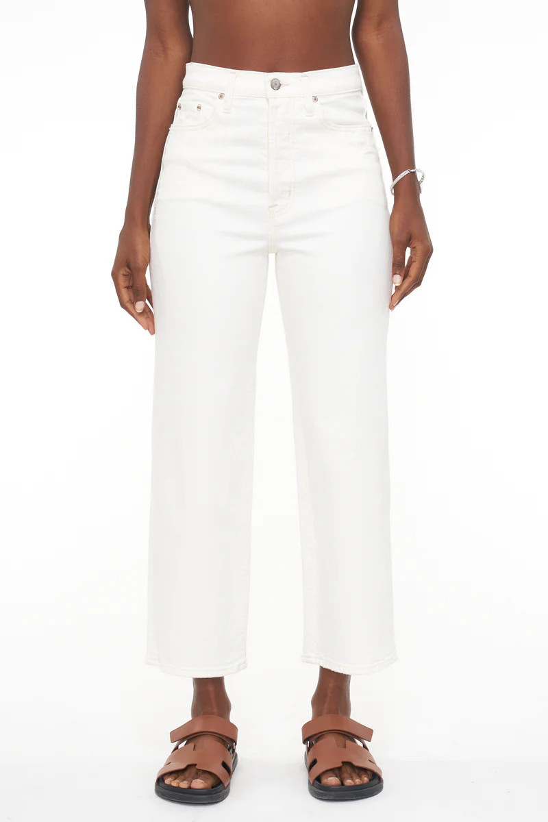 Cassie Crop Super High Rise Straight Crop - Sand Vintage | Pistola Denim