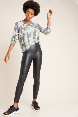 Spanx Quilted Faux Leather Leggings | Anthropologie (US)