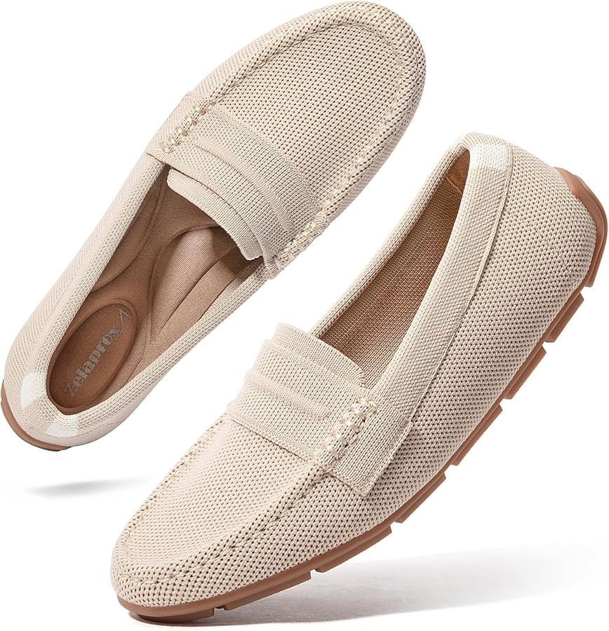 Zelaprox Loafer Shoes for Women Comfortable Women's Loafer Shoes Flat Shoes | Amazon (US)