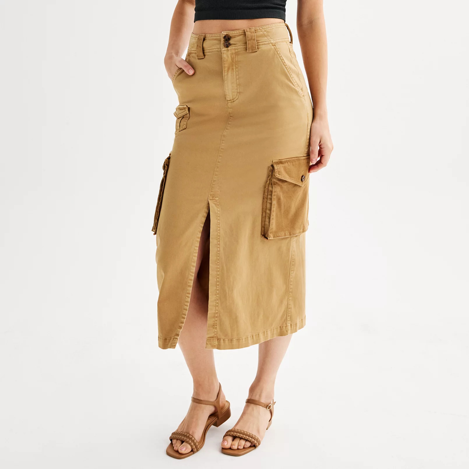 Juniors' SO® Cargo Maxi Skirt | Kohl's