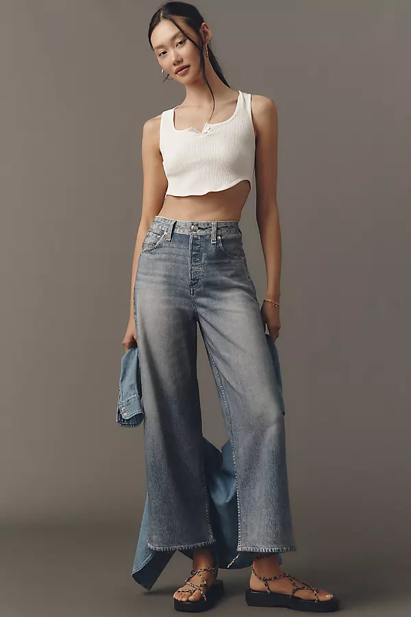 Miramar Andi High-Rise Crop Wide-Leg Jeans | Anthropologie (US)
