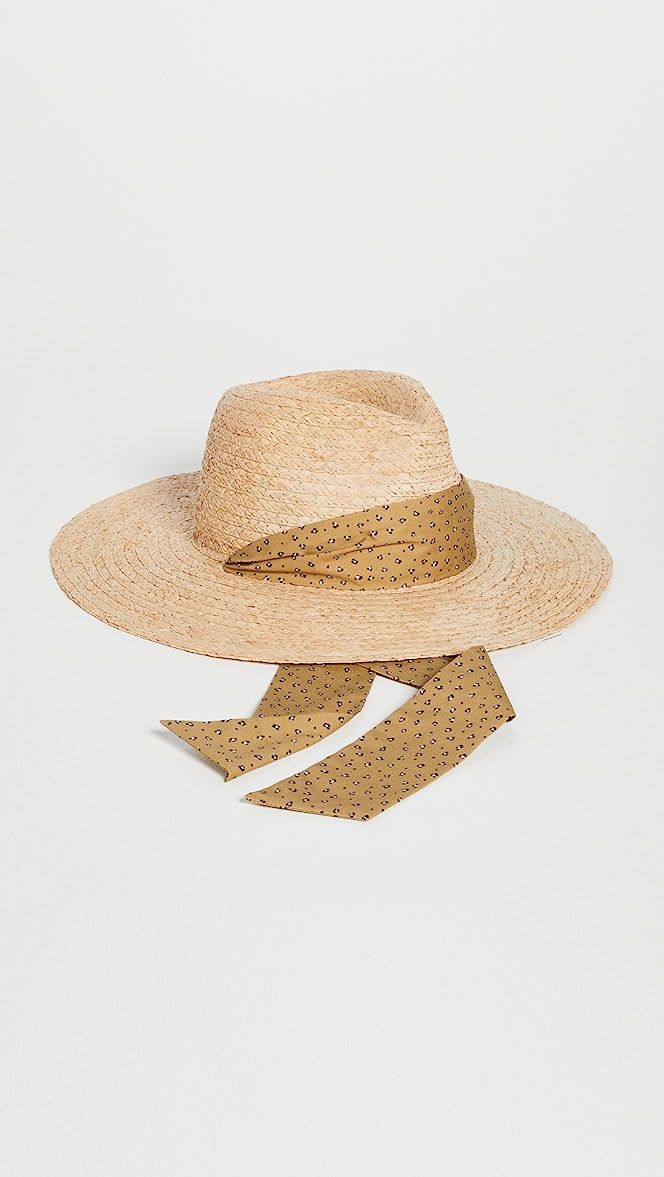 Leopard Trim Straw Hat | Shopbop