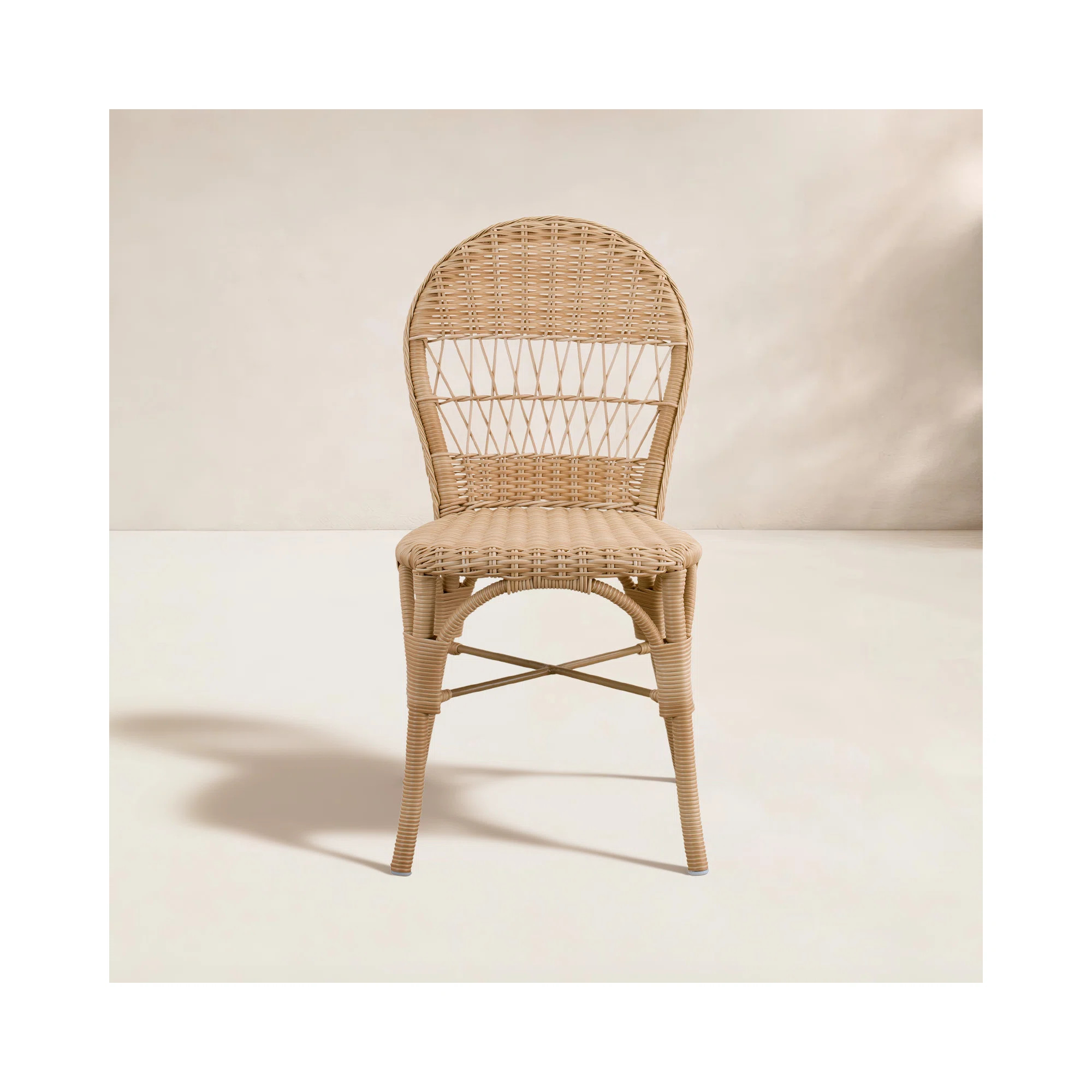 Ofelia Outdoor Dining Side Chair - Antique | Birch Lane