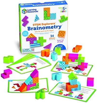 Learning Resources STEM Explorers Brainometry - 34 Pieces, Ages 5+ STEM Toys for Kids, Brain Teas... | Amazon (US)