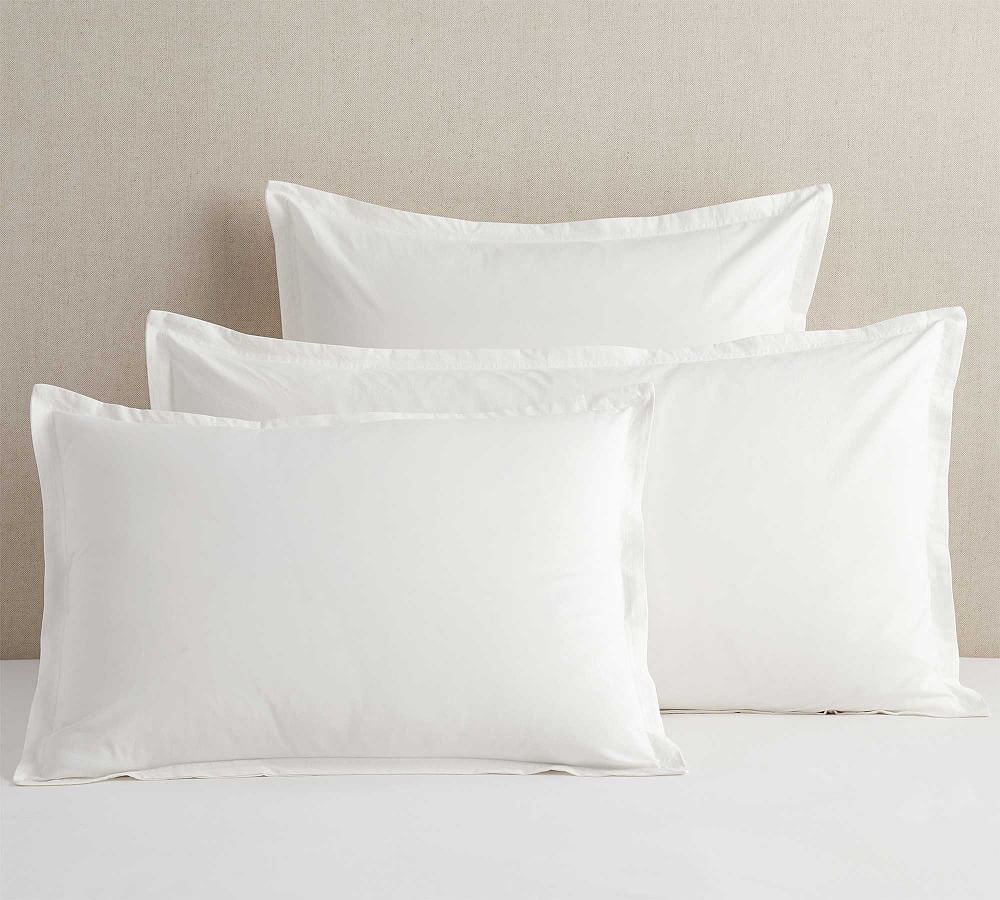 Spencer Washed Organic Percale Sham | Pottery Barn (US)