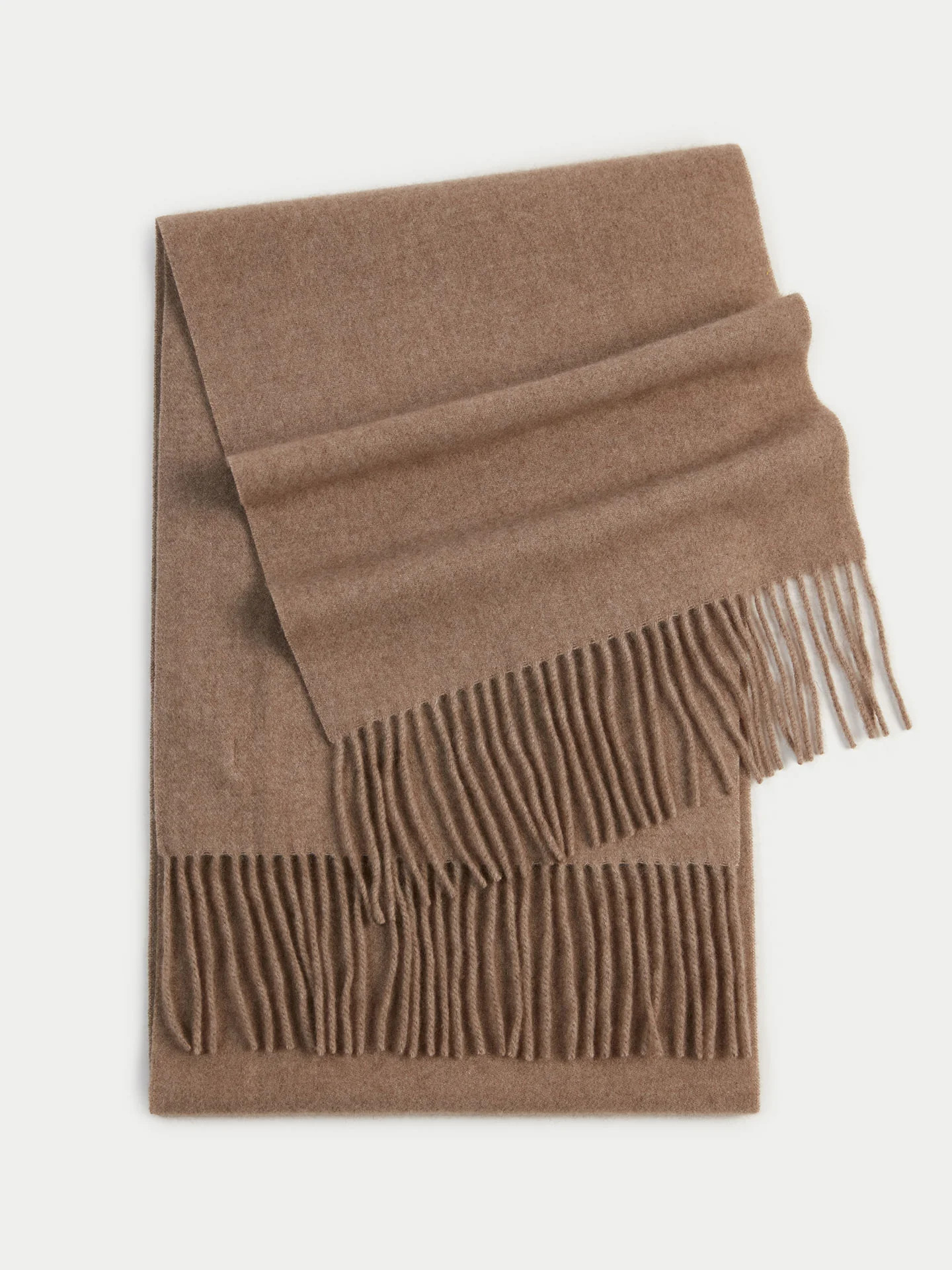 Unisex Cashmere Oversized Woven Scarf Taupe - Gobi Cashmere | Gobi Cashmere