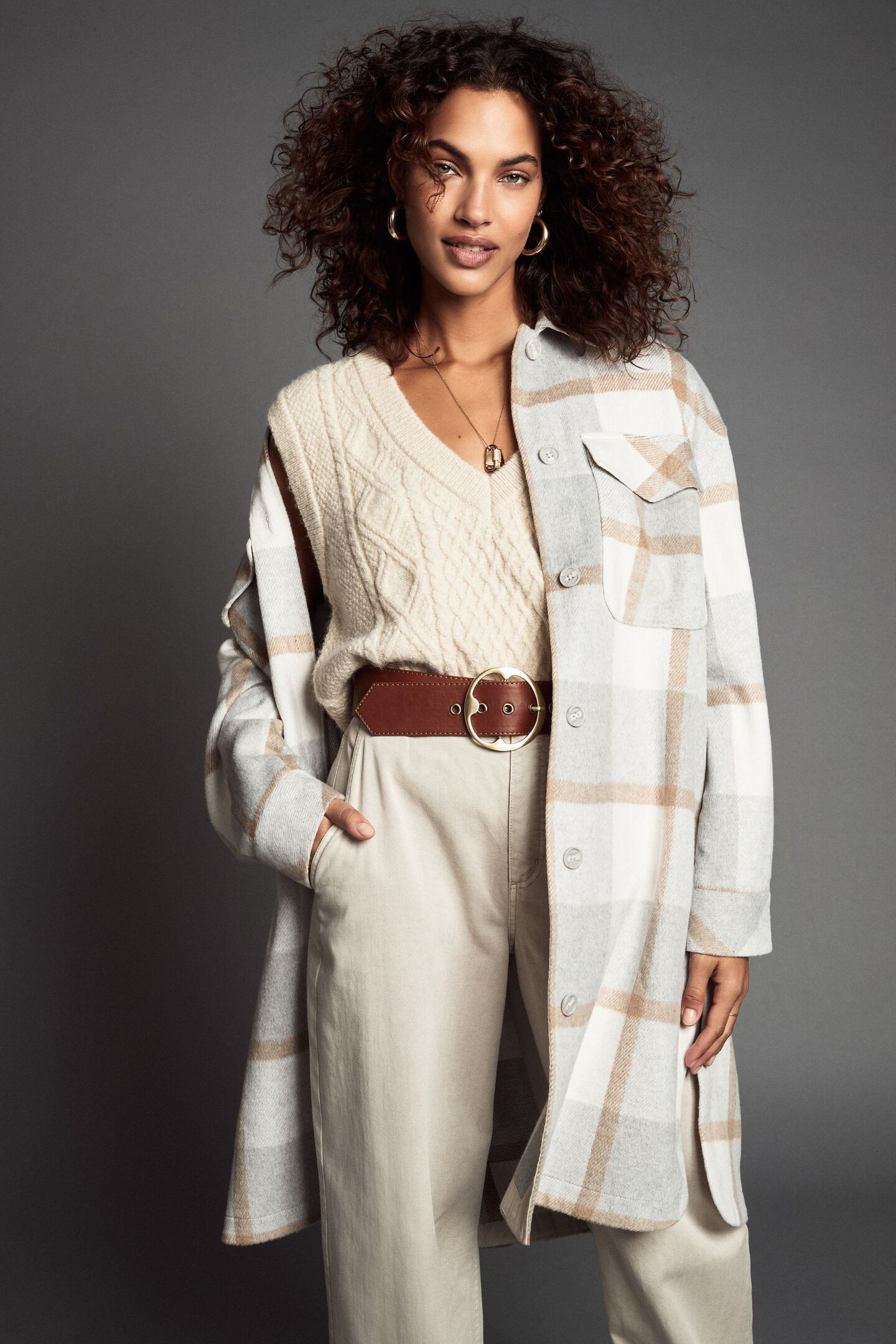 Dallas Long Plaid Shacket | Dynamite Clothing