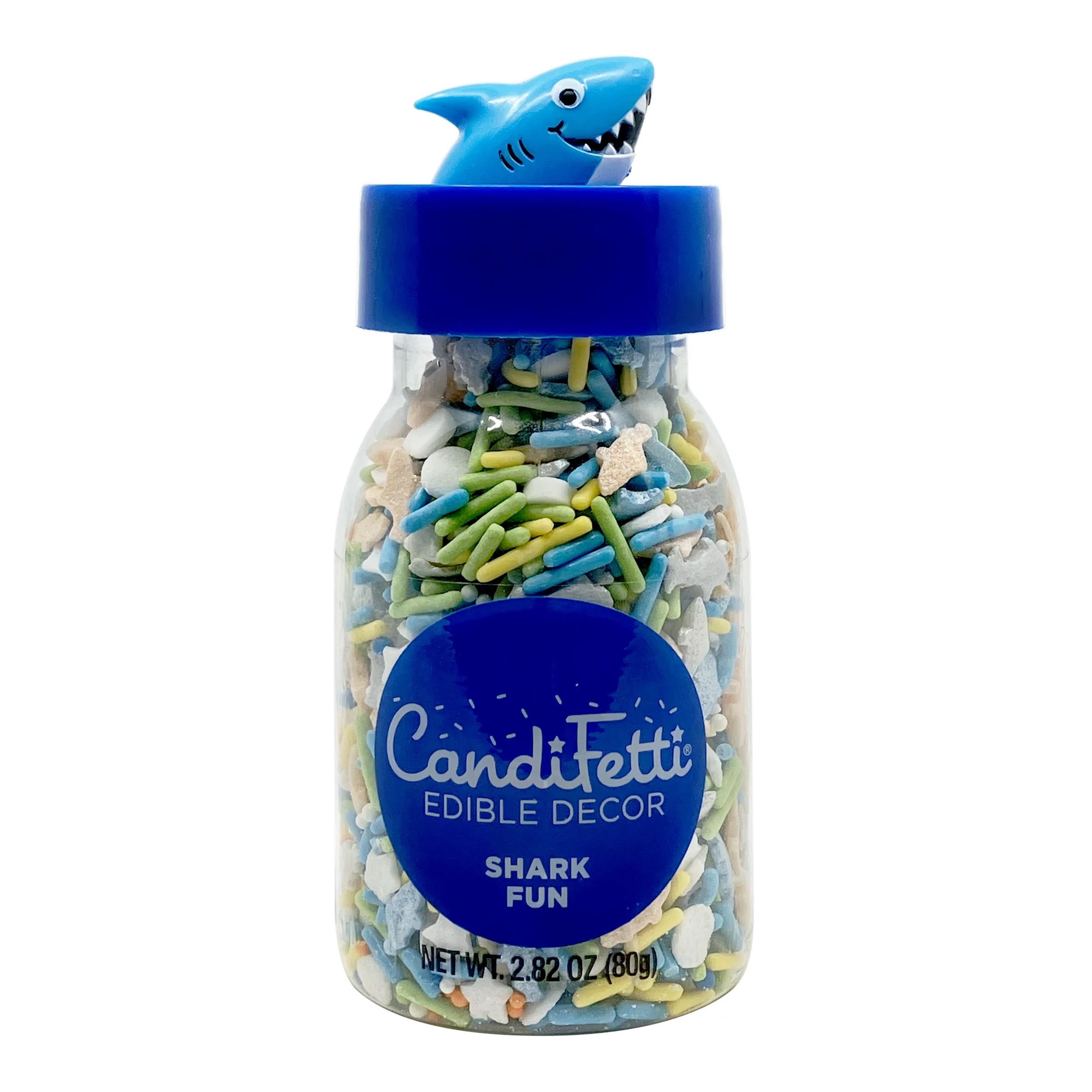 CandiFetti My Favorite Candy Shark Sprinkle, 2.82 oz - Walmart.com | Walmart (US)