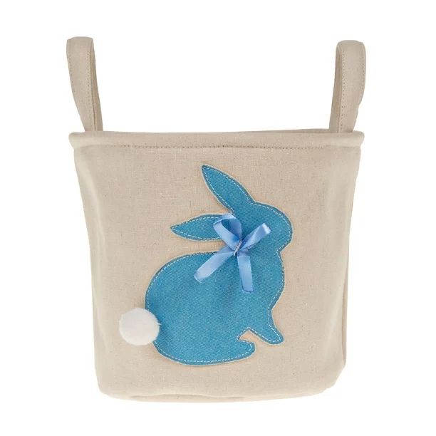 Way To Celebrate Easter Fabric Basket, Blue Bunny | Walmart (US)