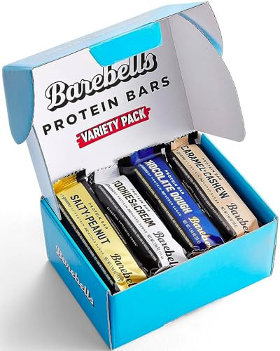 Barebells Protein Bars Variety Pack - 12 Count, 1.9oz Bars - Protein Snacks with 20g of High Protein - Chocolate Protein Bar with 1g of Total Sugars - Perfect on The Go Protein Snack & Breakfast Bars | Amazon (US)