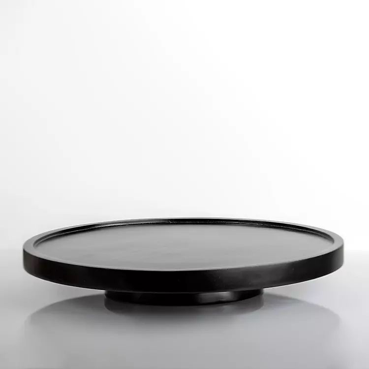 Simple Black Wood Lazy Susan | Kirkland's Home