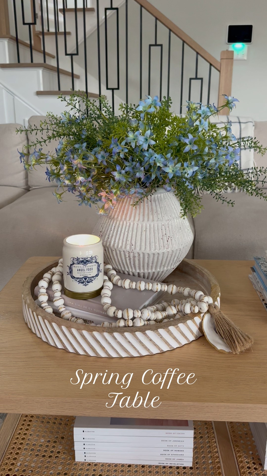 Spring Coffee Table Styling
Cozy meets curated—this is my current setup and I’m loving the mix of textures and soft spring tones. I always start with a neutral base, then layer in a candle, stacked books, and a decorative accent.

Shop the look:
	•	Decorative coffee table books
	•	Pretty candle (the one I always relight!)
	•	beaded garland
	•	wood tray
	•	Faux floral and greenery stems
	•	fluted bowl

#LTKHome #LTKSpring #LTKStyleTip #LTKDecor #CoffeeTableStyling #HomeVibes #SpringRefresh #CozyCorner

#LTKHome #LTKSeasonal #LTKStyleTip