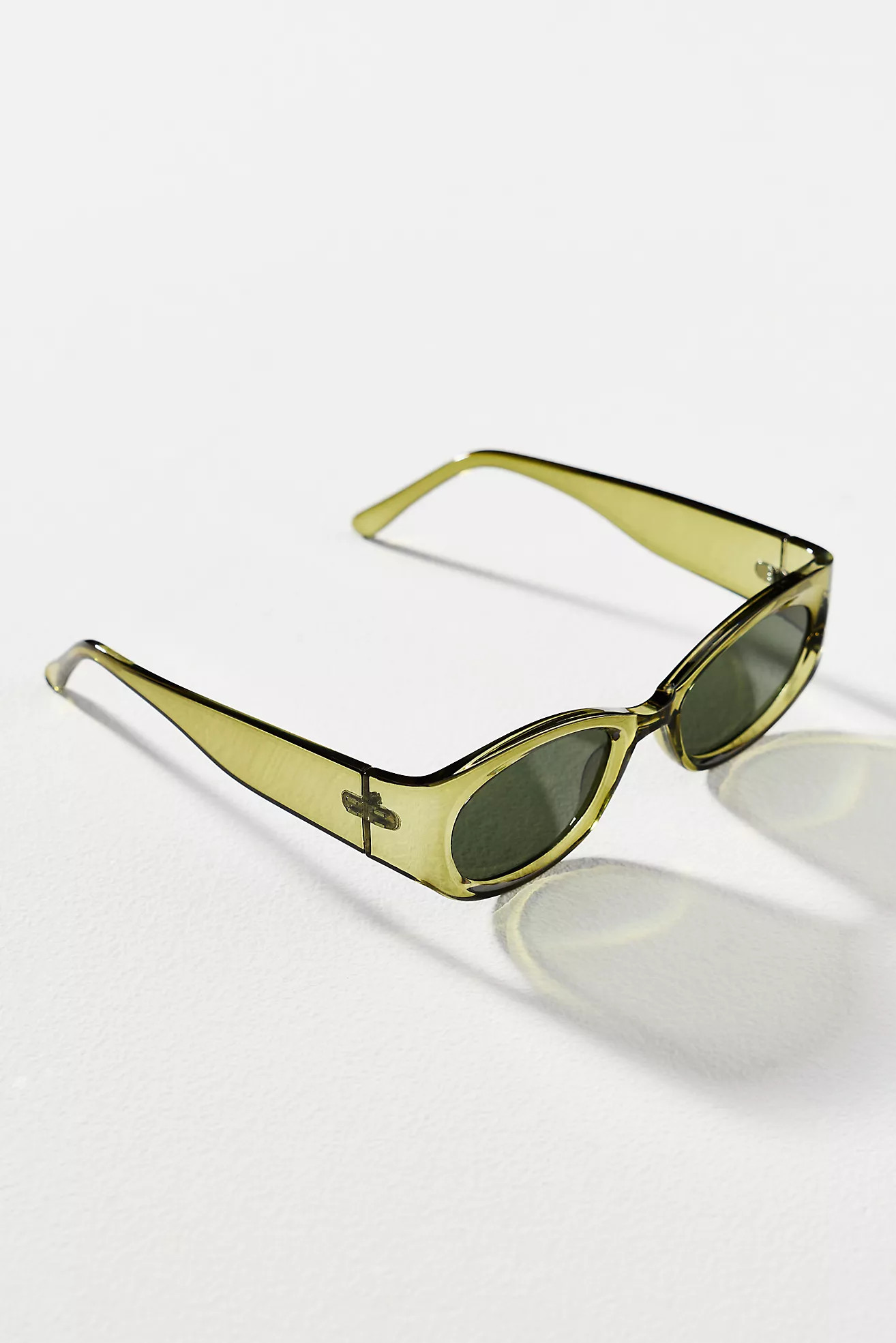 I-SEA Translucent Oval Sunglasses | Anthropologie (US)