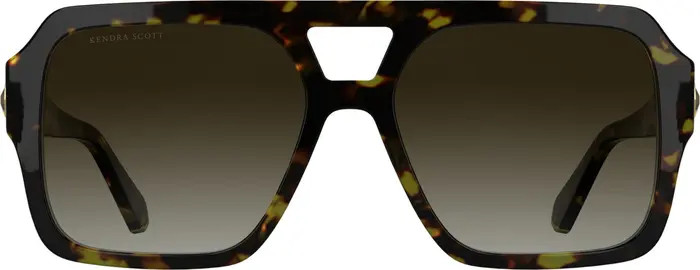 Elisa 57mm Gradient Aviator Sunglasses | Nordstrom