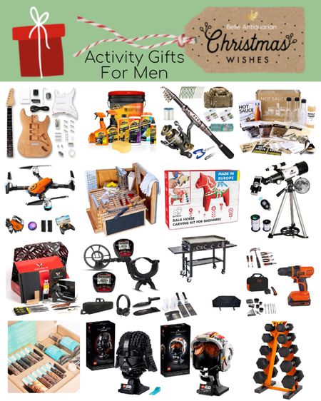  Activity gifts for men! These are great gift ideas for men who want to start a new hobby or just fine things to do off the cell phone.

#LTKHoliday #LTKmens #LTKGiftGuide