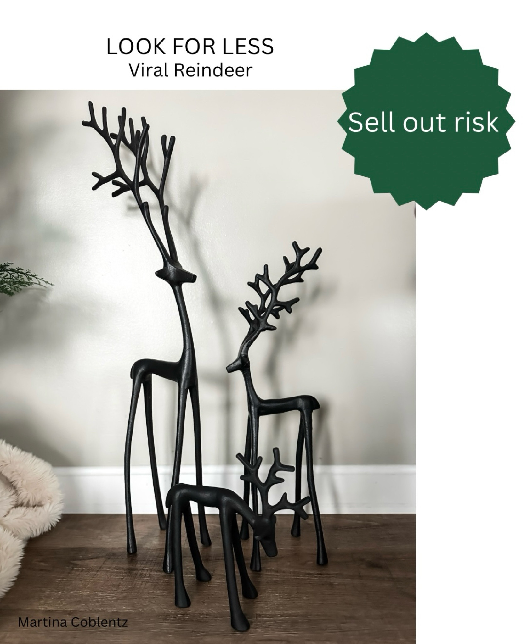 Walmart released a look for less of the viral pottery barn reindeer! These are a huge major sell out risk. Grab them now while they are available! 

•reindeer 
•Christmas •Christmas 2024 •Christmas decor •holidays •pottery barn dupe •look for less •Walmart find •Walmart Christmas •affordable 

#LTKSeasonal #LTKHome #LTKHoliday