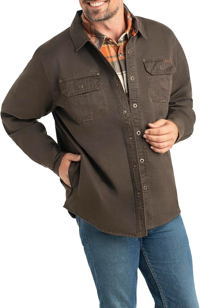 Legendary Whitetails Men's Journeyman Shirt Jacket, Flannel Lined Shacket for Men, Water-Resistan... | Amazon (US)