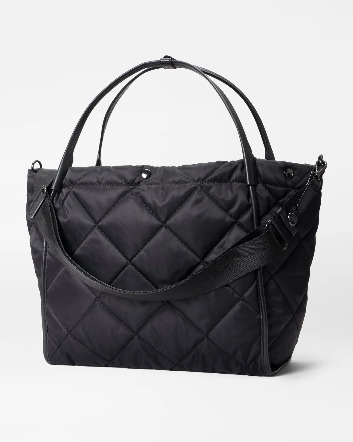 MZ Wallace Black Quilted Large Madison Shopper | MZ Wallace