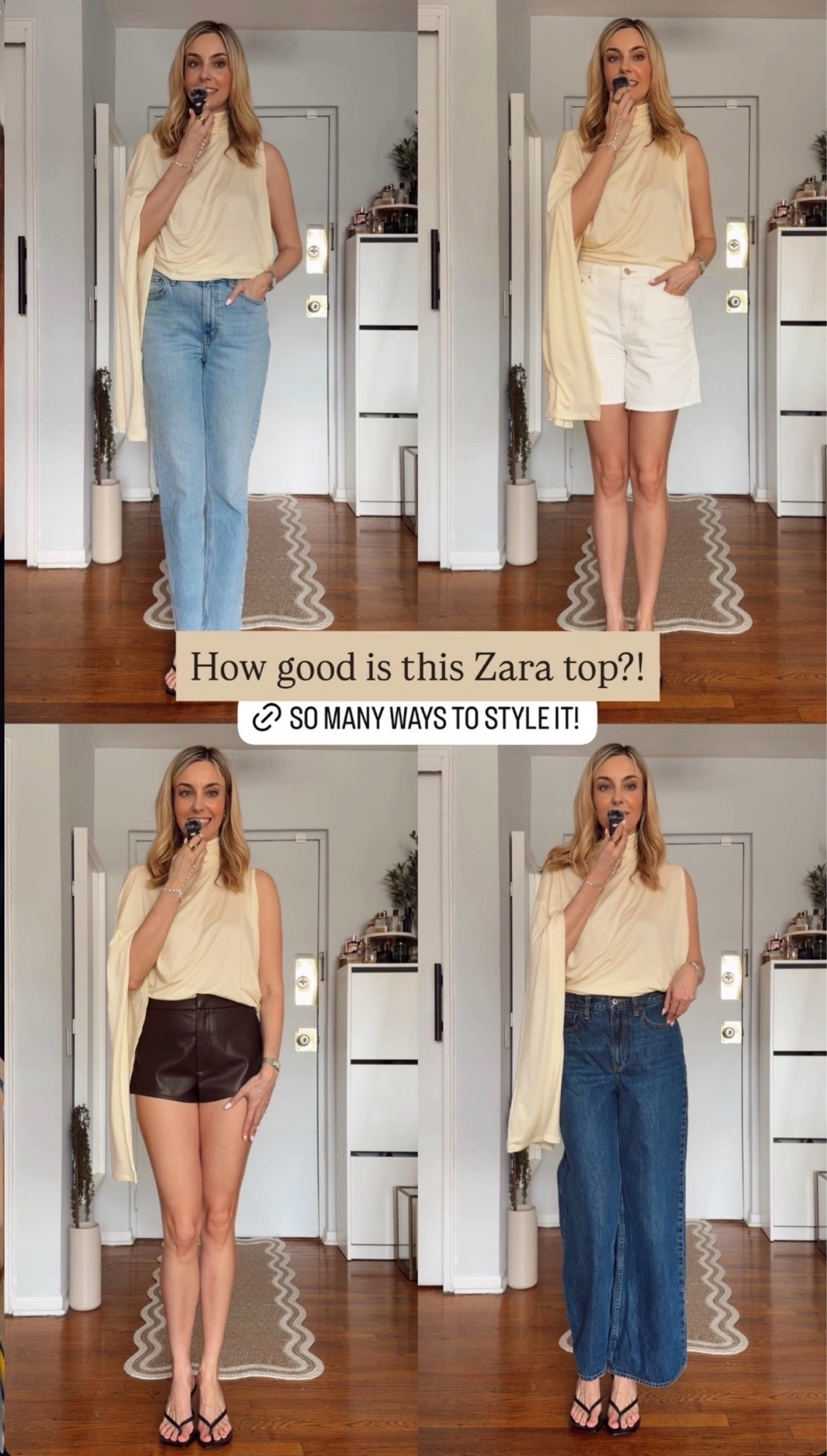 you’ve been wearing yellow wrong - and this asymmetric flowy top from @Zara Zara  is proof that yellow done right is everything 😌

paired with the right colors it goes from basic to completely elevated 🤍

#yellowoutfit #outfitinspo #zarastyle #styletips #summeroutfit #butteryellow Zara top, summer outfits, casual workwear

#LTKdayinmylife #LTKgrwm #LTKootd
