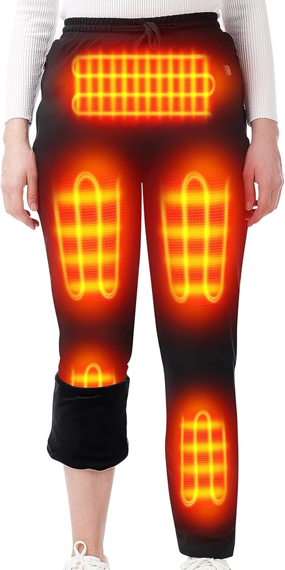 HEATEDTEK Women Heated Pants - Warm Heating Pants for Womens, 8pcs Heating Pads, 3 Temperature Co... | Amazon (US)