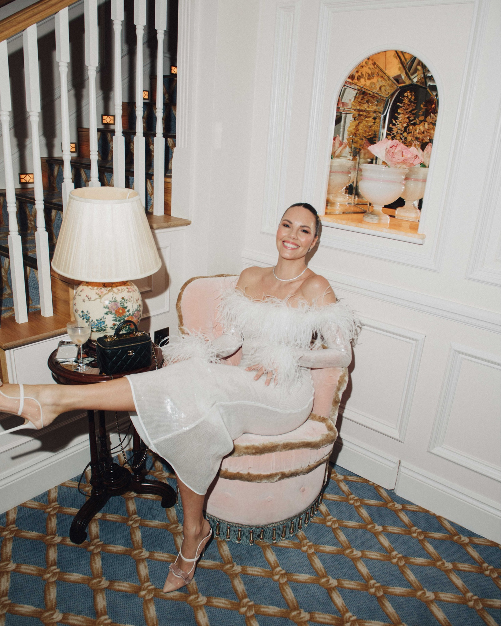 Nana Jacqueline white sequin midi maxi dress with feather trim
Also comes in black or nude, and in short nude

#LTKfestive #LTKpartywear #LTKeurope