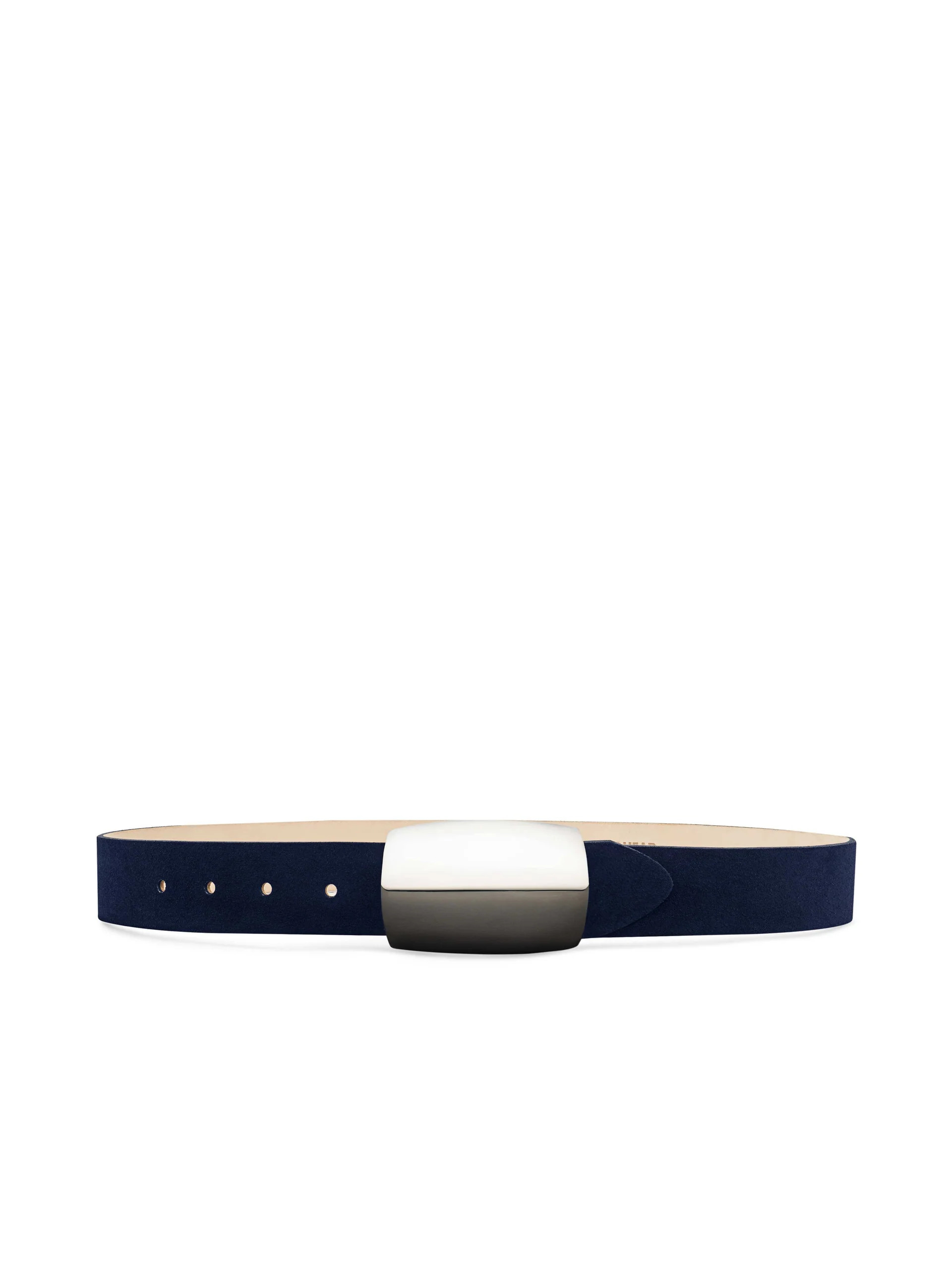 Milou Suede Belt in Indigo | L'AGENCE | L'Agence