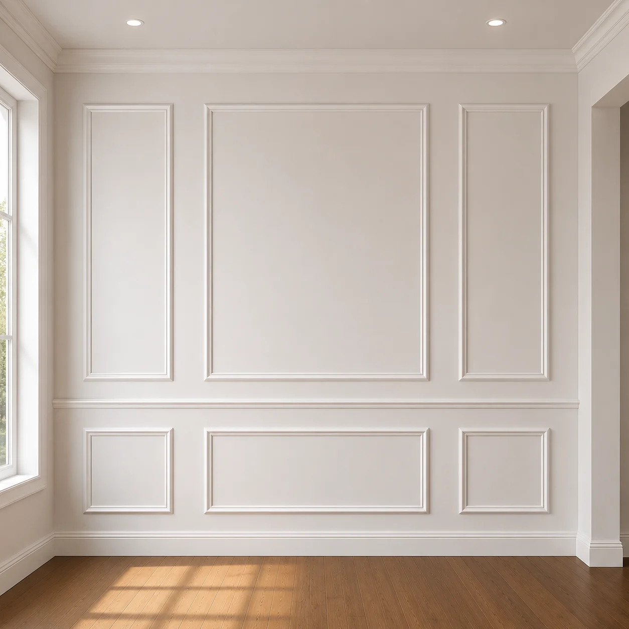 Art3d 96''x1.34'' Wall Molding Trim,Glue Up Wainscoting &Accent Wall Paneling Frame,Set of 8 | Wayfair | Wayfair North America